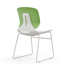 Ergonomic Backrest Stacking Chairs (Set of 4)
