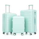3 Pieces Set 20" / 24" / 28" Spinner Wheel Luggage With Combination Lock by HouseOfZazla