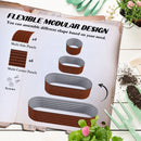 6.5' x 2' x 1.4' Galvanized Raised Garden Bed Kit, Outdoor Metal Elevated Planter Box with Safety Edging, Easy DIY Stock Tank for Growing Flowers, Herbs & Vegetables, Brown