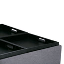 Avalon - Square Coffee Table, Storage Ottoman by HouseOfZazla