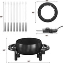3 Quart Electric Fondue Pot Set