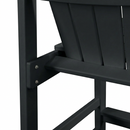 HDPE Bar Height Adirondack Chair with Cup Holder