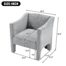Barrel Accent Chair With Enclosed Arms by HouseOfZazla