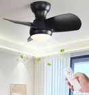 23" Bedroom Ceiling Fan With 3 Color Dimmable 3 ABS Blades Remote Control Dc Motor With 18W Led Light by Unique Piece Furniture
