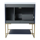 30 Inch Freestanding Bathroom Vanity With Resin Basin,30x18(BVA 01130NB-1)