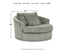 Lindyn - Oversized Swivel Accent Chair