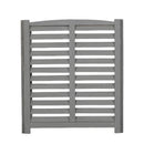 3 Panel Outdoor Wooden Air Conditioner Fence