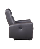 Blane Top Grain Leather Match Power Motion Recliner - Brown