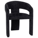 Carlow Upholstered Dining Arm Chair Black (Set of 2) by Unique Piece Furniture