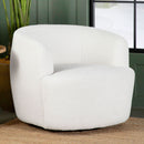 Denae - Upholstered Swivel Chair - Ivory by HouseOfZazla