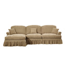 Mid Century Three Seater Modular L Shaped Sectional Couch