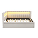 Upholstered Platform Bed With USB Ports And LED Belt by HouseOfZazla