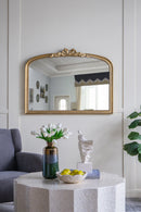 40.2' x 29.9' Baroque Style Gold Arch Mirror by HouseOfZazla