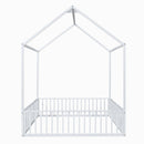 Metal House Bed With Fence And Door by HouseOfZazla