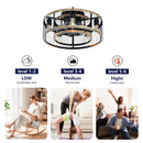 20'' Cage Ceiling Fan With Remote Control by HouseOfZazla