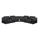 Nova - Sectional With Bluetooth Speaker, LED And Lifting Wine Cabinet