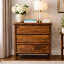 Solid Wood Bamboo 3 Drawer Chest