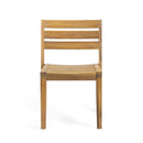 Outdoor Acacia Wood Dining Side Chair Set (2-Pack)