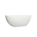 66.9" x 34" x 21.7" Freestanding Solid Surface Soaking Bathtub For Bathroom - Matte White by HouseOfZazla