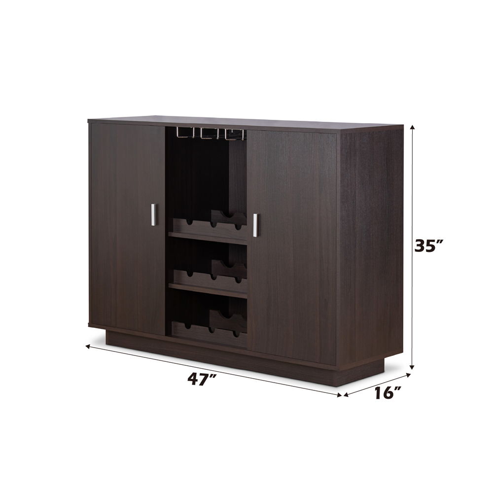 Hazen - 35" Wine Cabinet - Espresso, photo 5 of 6