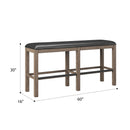 Bar Height Bench - Brown by HouseOfZazla