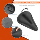 Bike Seat Cover Anti-Slip Comfortable Bicycle Padded Saddle Cover Wear Resistant Soft Gel Cushion For Narrow Bike Seats Mountain Bike Seat