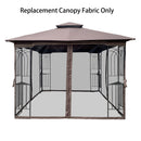 10x10 Gazebo Double Roof Replacement Canopy Fabric by Unique Piece Furniture