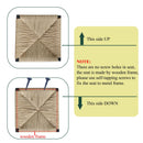 Bar Stools Paper Rope Weave Dining Chairs With Back Hand Weave Stools For Kichen Island, Bar & Counter (Set of 2) by HouseOfZazla