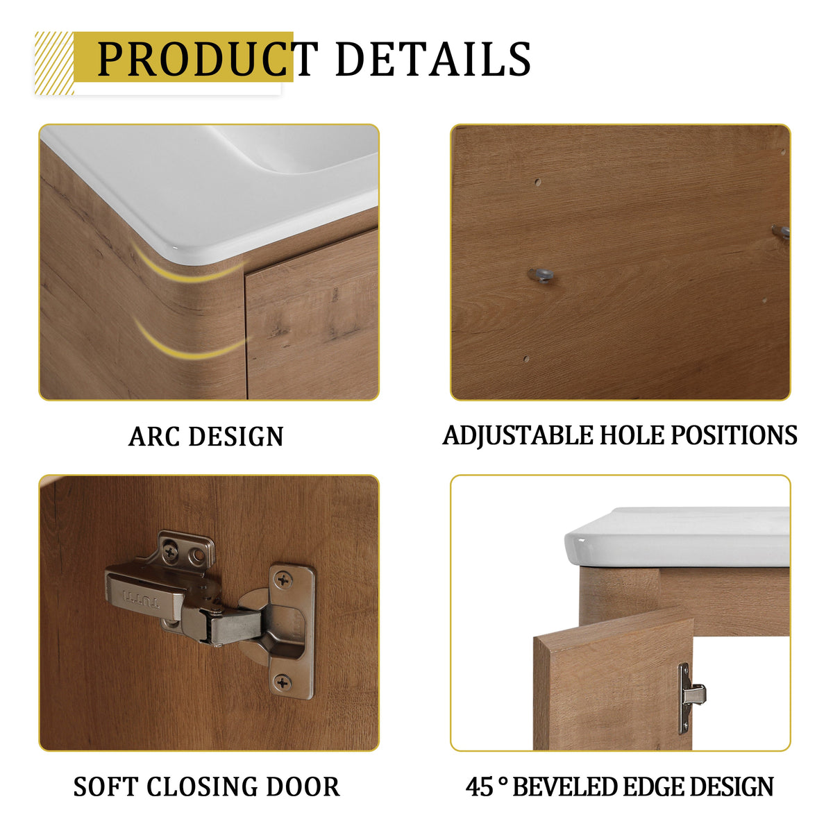 64'' Freestanding Bathroom Vanity with Ceramic Sink, photo 9 of 10