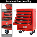 Rolling Metal Tool Chest With Drawers, Steel Storage Cabinet With Ball Bearing Slides by HouseOfZazla