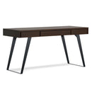 Handcrafted Acacia Hardwood Desk with Keyboard Tray
