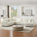 Oversized Sectional Sofa U - Shaped Sofa Couch Modern Sofa Upholstered In Soft With A Chaise Lounge For Living Room by HouseOfZazla
