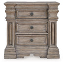 Blairhurst - Three Drawer Night Stand - Light Grayish Brown