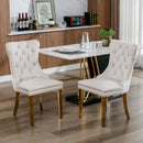 Nikki - Modern, High-End Tufted Dining Chair (Set of 2) by HouseOfZazla