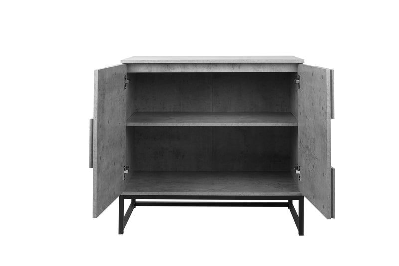 2 Door Cabinet, for bedroom, cement grey, for living room, bed room