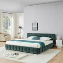 Modern Platform Bed Frame With Thick Fabric by Unique Piece Furniture