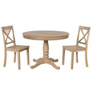 Modern Dining Table Set For 4, Round Table And 4 Kitchen Room Chairs, 5 Piece Kitchen Table Set For Dining Room, Dinette, Breakfast Nook by HouseOfZazla