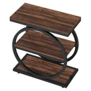 Industrial Narrow End Table With 3 Shelves by HouseOfZazla