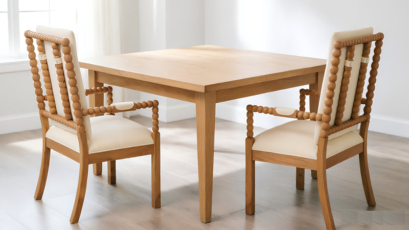 Set of 2 Rubber Wood Dining Chairs, photo 6 of 10