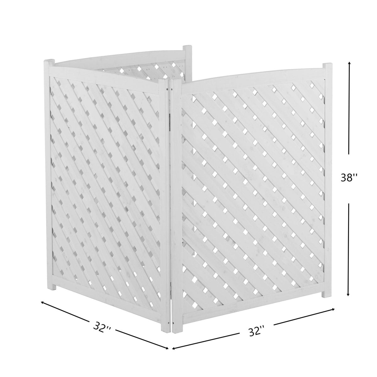 Outdoor 3 Panel Air Conditioner Fence Screen, photo 17 of 19