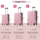 Hardshell Luggage Sets 3-Pcs Spinner Suitcase with TSA Lock