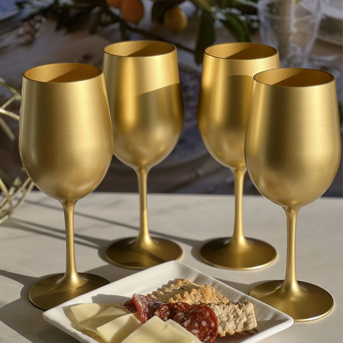 Leadingware Metallic Plastic Wine Glasses (Set of 4), photo 13 of 13