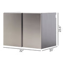 Nova Series - Door Wall Mounted Garage Cabinet, Soft Closing - Dark Gray by HouseOfZazla
