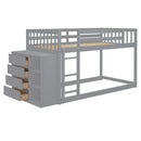 Bunk Bed With 4 Drawers and 3 Shelves by HouseOfZazla