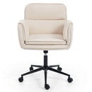 Criss Cross Swivel Desk Chair With Adjustable Armrests & Wheels For Home Office by HouseOfZazla