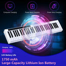 61-Key Portable Digital Stage Piano with Carrying Bag-White by LJGDeals