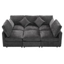 Sectional Sofa Modular U-Shaped With Ottoman & USB Ports by Unique Piece Furniture