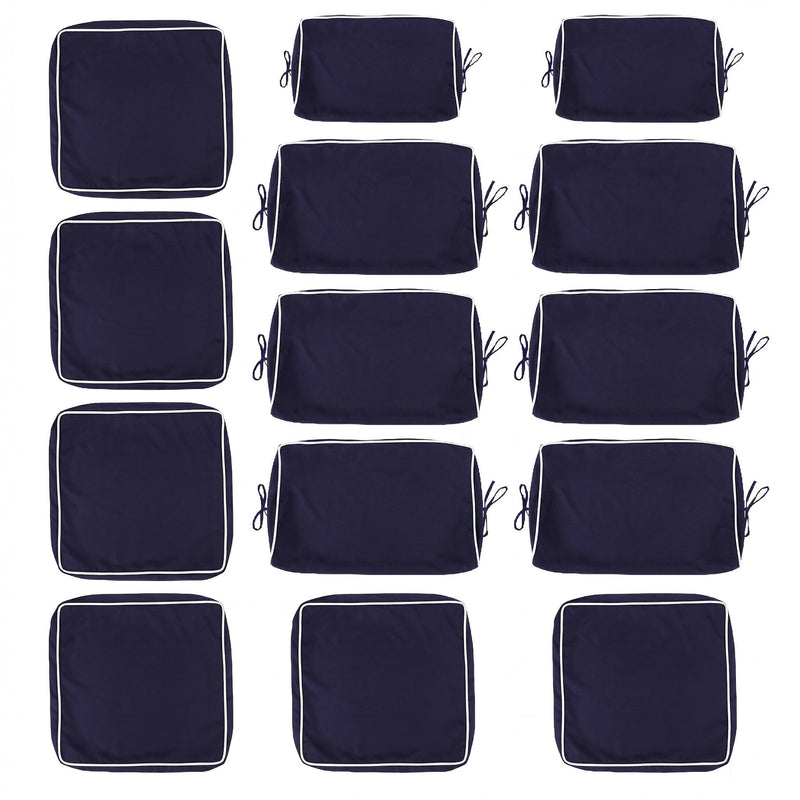 Cushion Covers for 7 Pcs Wicker Rattan Sectional Sofa