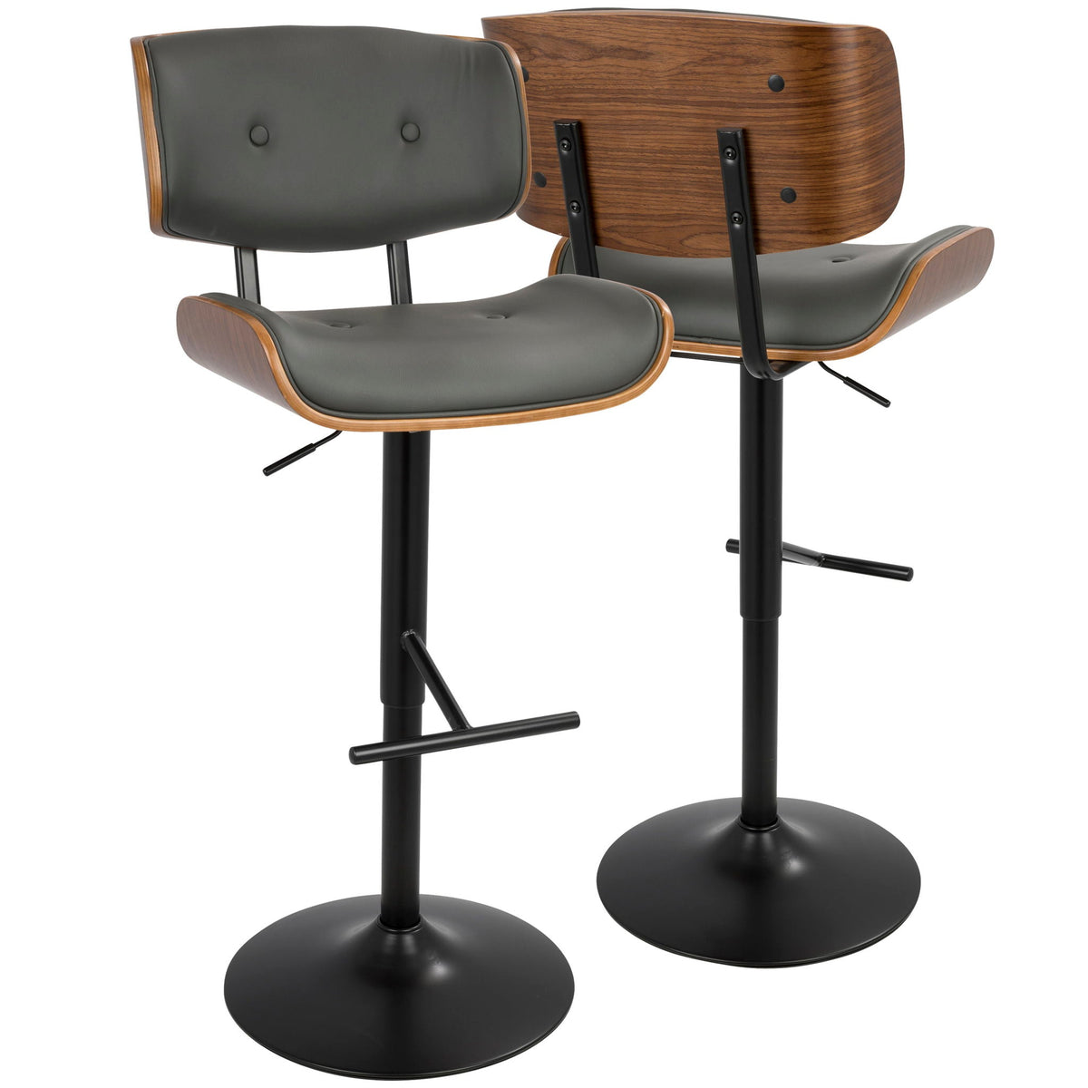 Lombardi - Mid Century Modern Adjustable Barstool, photo 14 of 16