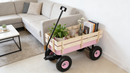 Outdoor All Terrain Garden Wagon with Wooden Railings and Pneumatic Tires by HouseOfZazla